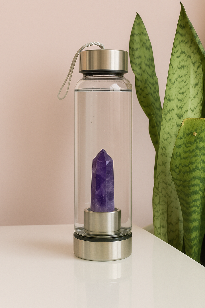 Amethyst Crystal water Bottle – Har Pal Ko Banao Magical!