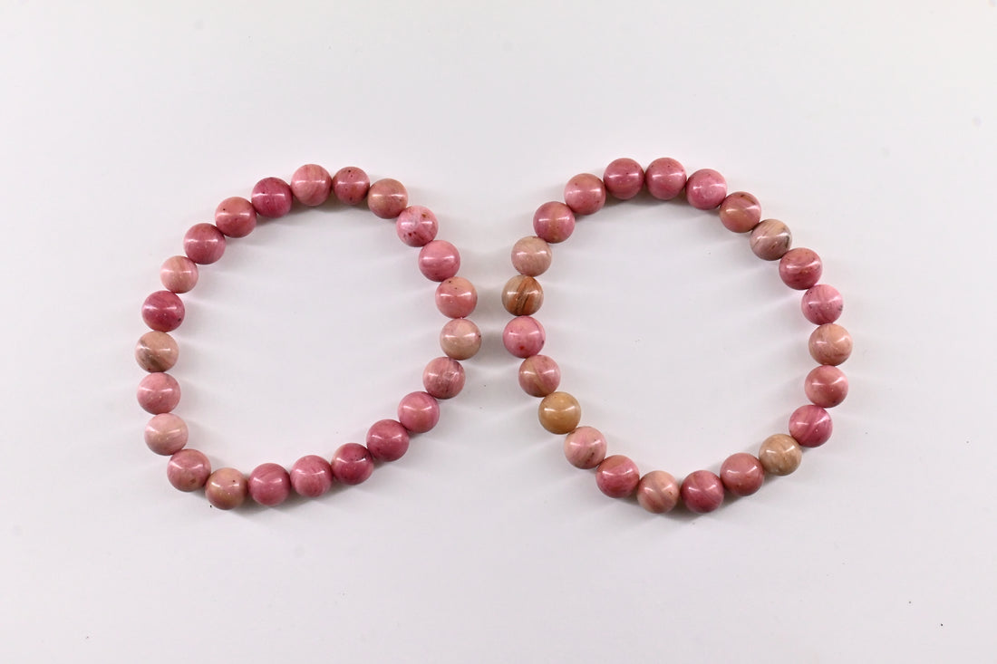 Rhodochrosite bracelet (for unconditional self love)
