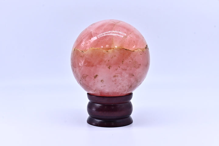 rose quartz sphear 1095gms